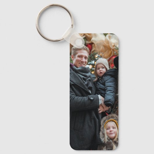 写真モダン夫またはボーイフレンドのギフトドライブセーフ キーホルダー (正面)