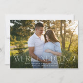 写真モダン妊娠を予定している 案内状 (正面)