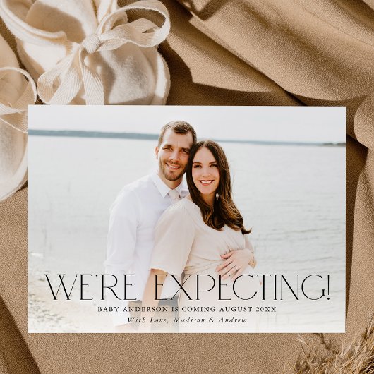 写真モダン妊娠を予定している 案内状