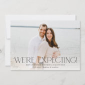 写真モダン妊娠を予定している 案内状 (正面)