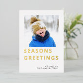 写真モダン季節のごあいさつ 箔シーズンカード (立ち正面)