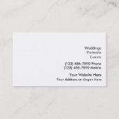 写真モダン家名刺テンプレート 名刺 (裏面)