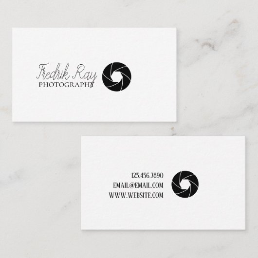 写真モダン家名刺 名刺 (正面/裏面)