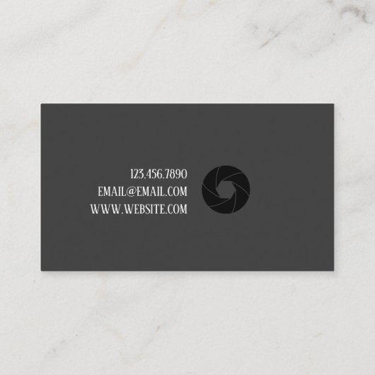 写真モダン家名刺 名刺 (裏面)