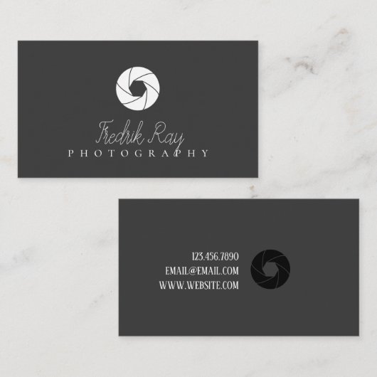 写真モダン家名刺 名刺 (正面/裏面)