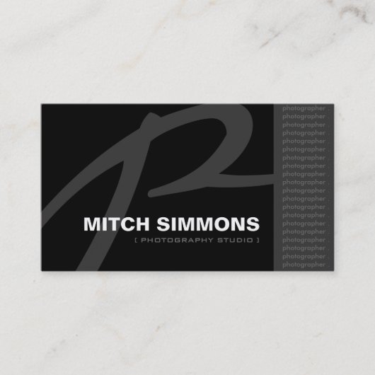 写真モダン家名刺 名刺 (正面)