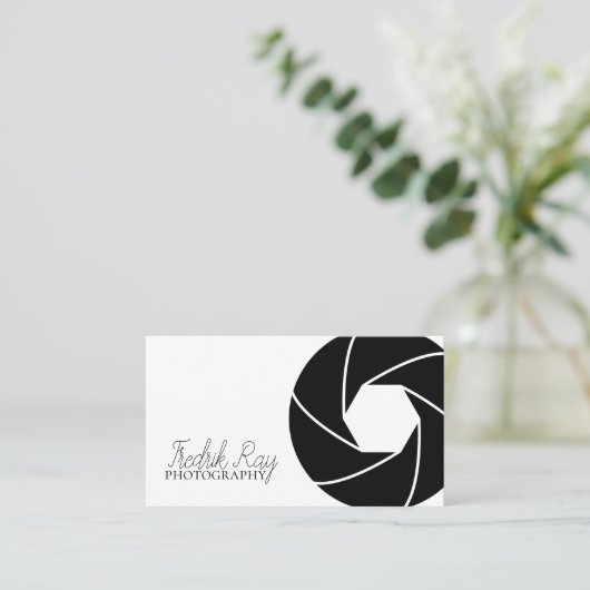 写真モダン家名刺 名刺 (スタンド正面)