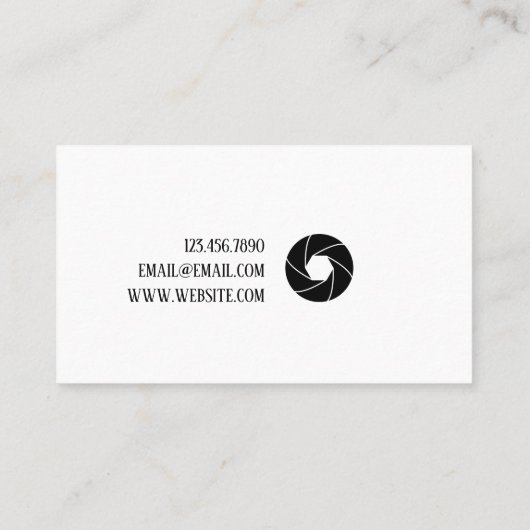 写真モダン家名刺 名刺 (裏面)