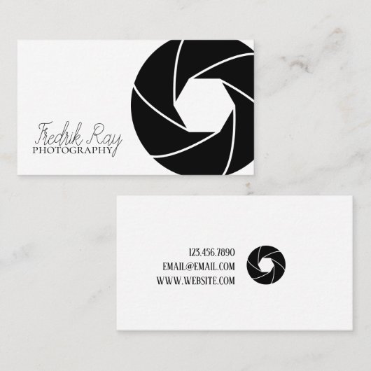 写真モダン家名刺 名刺 (正面/裏面)