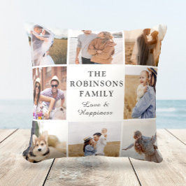 写真モダン家族コラージギフト クッション