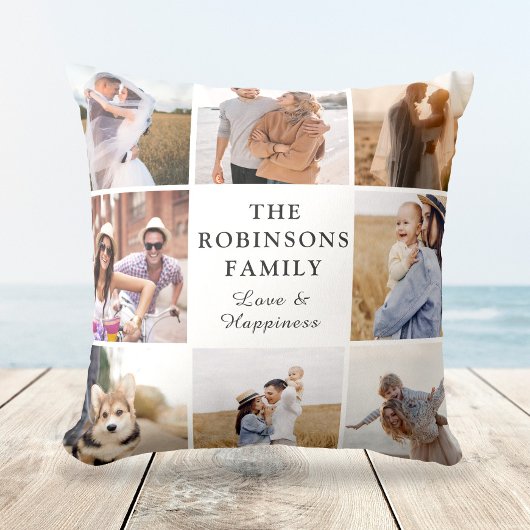 写真モダン家族コラージギフト クッション