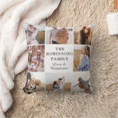 写真モダン家族コラージギフト クッション (ブランケット)