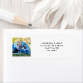 写真モダン差出人住所 ラベル (インサイチュ)