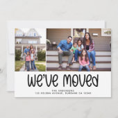 写真モダン引っ越しましたの住所の変更 案内状 (正面)