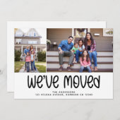 写真モダン引っ越しましたの住所の変更 案内状 (正面/裏面)