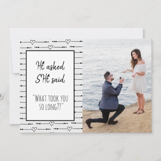 写真モダン彼は彼女が頼婚約と言った セーブザデート (正面)