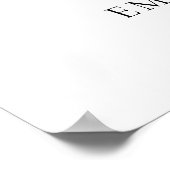 写真モダン彼女はYes歓迎婚約パーティ ポスター (角)