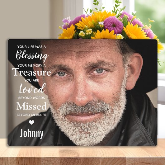 写真モダン悔やみや弔慰引用文記念記念 フォトプラーク