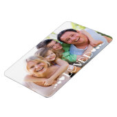 写真モダン愛されたタイポグラフィハート マグネット (左側)