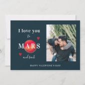 写真モダン愛するハッピーバレンタインデー シーズンカード (正面)