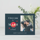 写真モダン愛するハッピーバレンタインデー シーズンカード (スタンド正面)