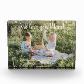 写真モダン愛するママのブロック フォトブロック (正面)