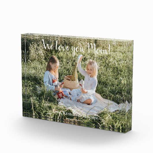 写真モダン愛するママのブロック フォトブロック (右)