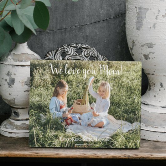 写真モダン愛するママのプラーク フォトプラーク