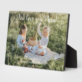 写真モダン愛するママのプラーク フォトプラーク (側面)