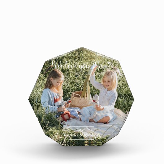 写真モダン愛するママ フォトブロック (正面)