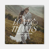 写真モダン愛と感謝してい結婚の マグネット (正面)