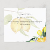 写真モダン感謝のカー結婚ド・レモンテーマ (裏面)