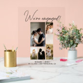 写真モダン我々はアクリル婚約した婚約 アクリルサイン (ウェディング)