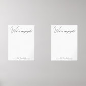 写真モダン我々は婚約だ婚約した (正面)