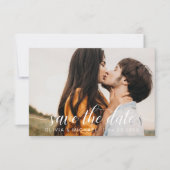 写真モダン手書き日付を保存 セーブザデート (正面)