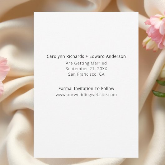 写真モダン手書き結婚式の日付を保存 セーブザデート