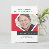 写真モダン招待状 招待状 (スタンド正面)