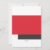 写真モダン招待状 招待状 (裏面)