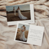 写真モダン数々のの取り外しと結婚式のレセプション 招待状