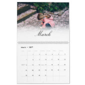 写真モダン数々のカスタムのScript家族の思い出 カレンダー (3月 2027)