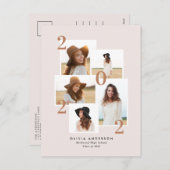 写真モダン数々のグラフィック幾何学的テラコッタ シーズンポストカード (正面/裏面)