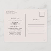 写真モダン数々のグラフィック幾何学的テラコッタ シーズンポストカード (裏面)