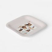 写真モダン数々のグラフィック幾何学的テラコッタ ペーパープレート (傾斜あり)