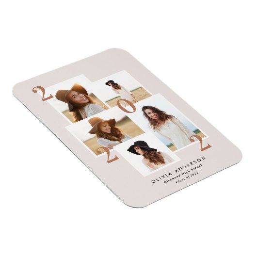 写真モダン数々のグラフィック幾何学的テラコッタ マグネット (右側)