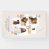 写真モダン数々のグラフィック幾何学的テラコッタ 横断幕 (横)