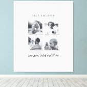 写真モダン数々のパパギフトエレガント白黒 キャンバスプリント (インサイチュ (ウッドフロア))