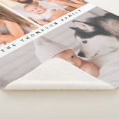 写真モダン数々のパーソナライズされたシンプルホームファミリー シェルパブランケット (3/4)