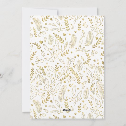 写真モダン数々のメリークリスマスホリデーカード シーズンカード (裏面)