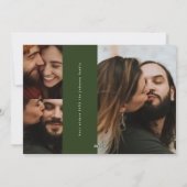 写真モダン数々のHappiestファミリーホリデーカード シーズンカード (裏面)