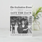 写真モダン新聞の卒業式の日付を保存 セーブザデート (スタンド正面)